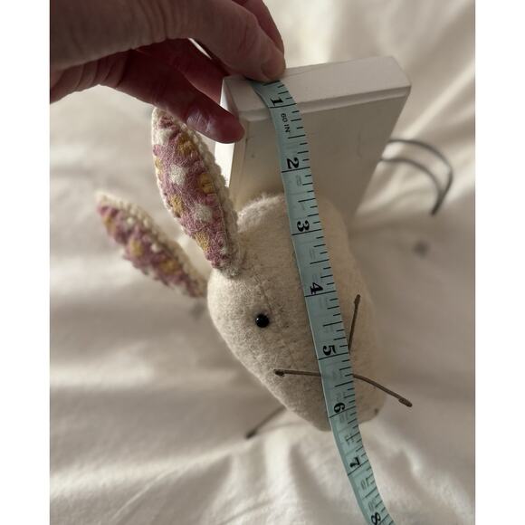 Set Felted Wool Animal Hooks Fox Rabbit Pig Baby Nursery Room Decor Land Of Nod? - Picture 6 of 6